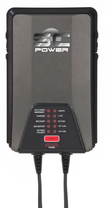 Acculader Charger SC Power 6V/12V/3.8A