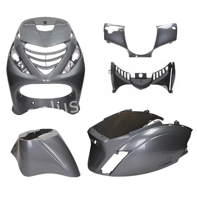 Kappenset 5-delig Agaat/Antraciet Grijs Magic Grey | Piaggio Zip / Zip SP