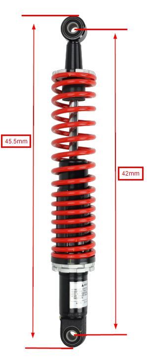 Schokbreker Piaggio origineel achter rood mp3 500cc 1c003598