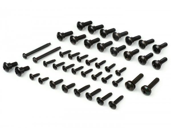 Beplatings schroefset zwart | Piaggio Zip / Zip SP