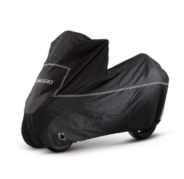 Beschermhoes Piaggio origineel + windscherm zwart mp3, x10 605290m001