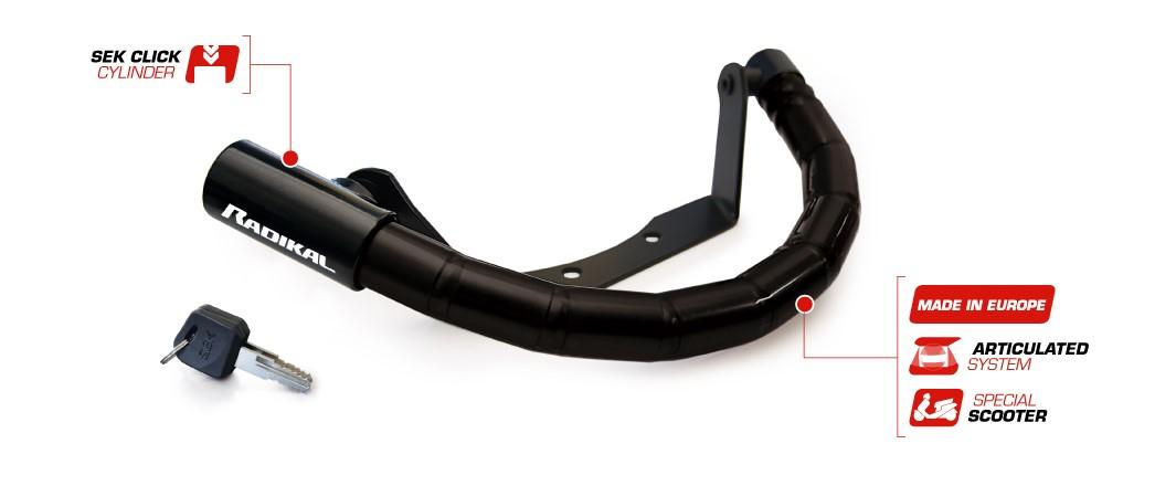 Anti robos / stuurslot radikal | Piaggio Zip / Zip SP