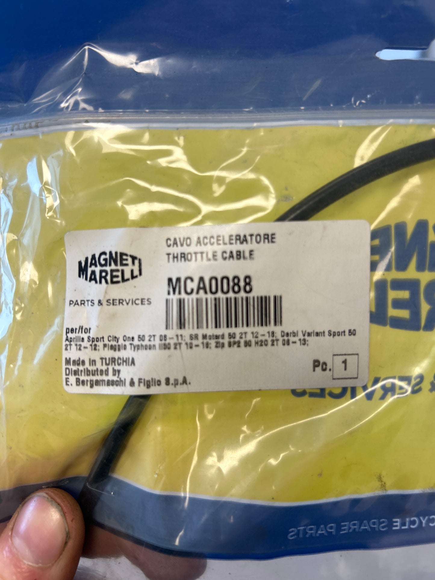 Gaskabel klein Magneti