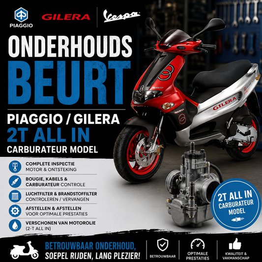 Piaggio/Vespa/Gilera 2T Service Full Check All-in