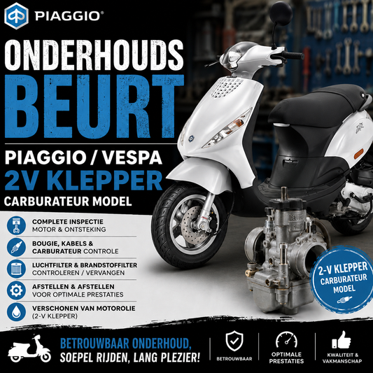 Piaggio/Vespa 2V Carburateur Service Full Check