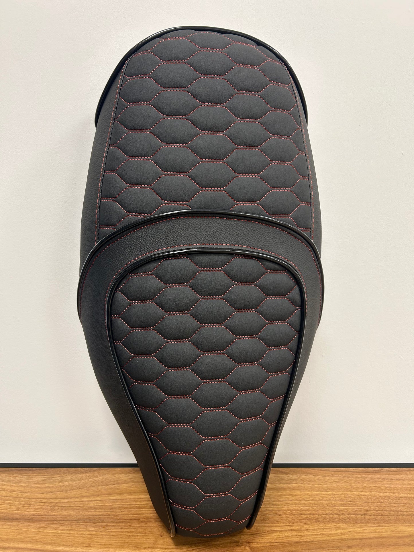 Piaggio Skipper Custom zadel anti slip rood duo seat