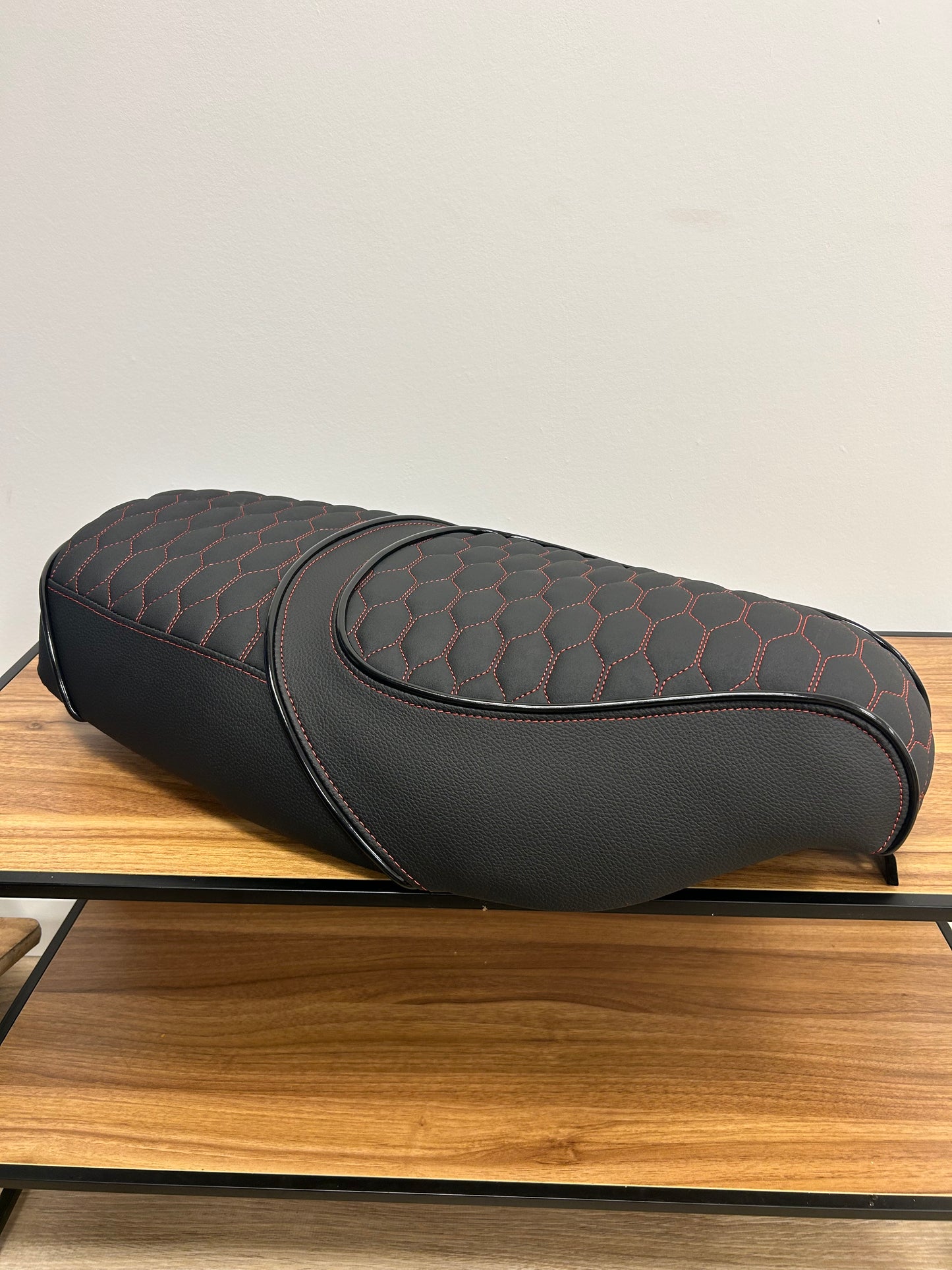 Piaggio Skipper Custom zadel anti slip rood duo seat