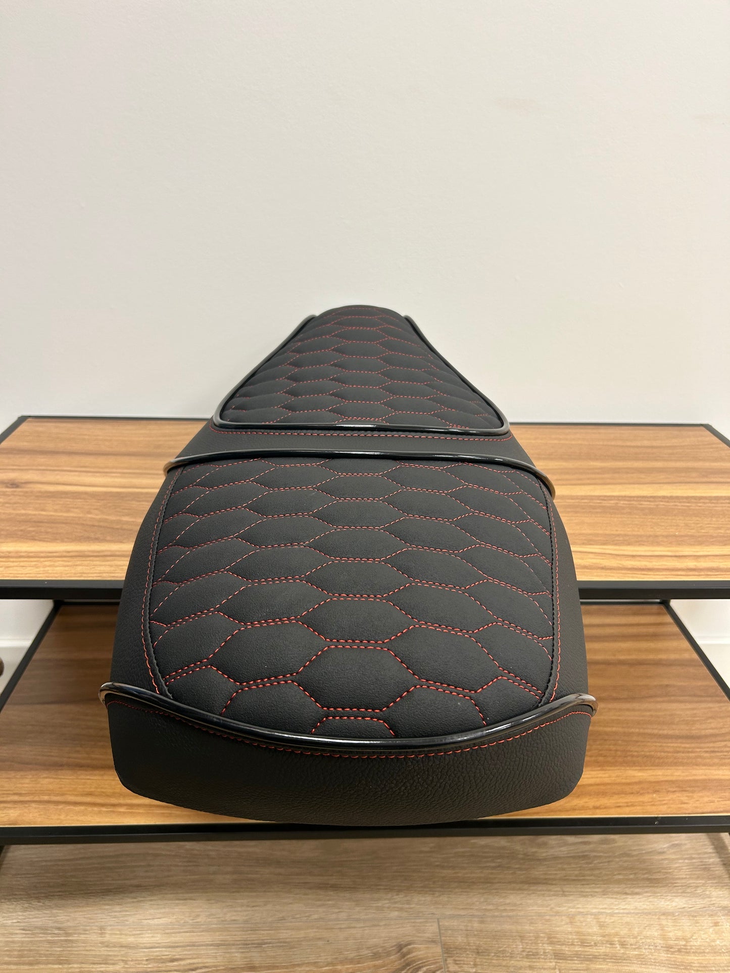 Piaggio Skipper Custom zadel anti slip rood duo seat