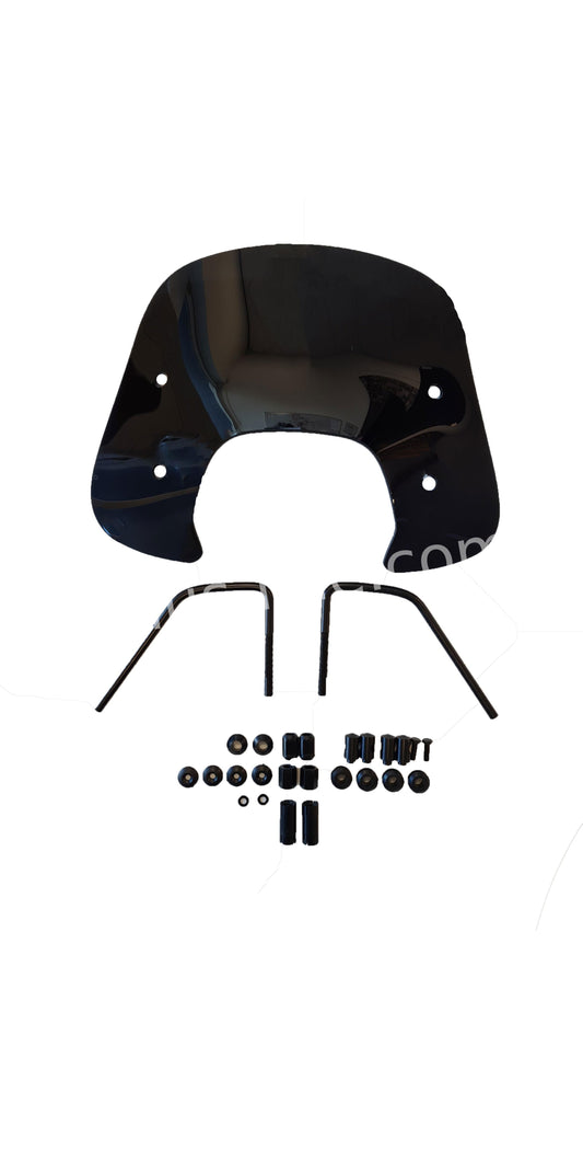 Laag windscherm zwart glans | Vespa Sprint