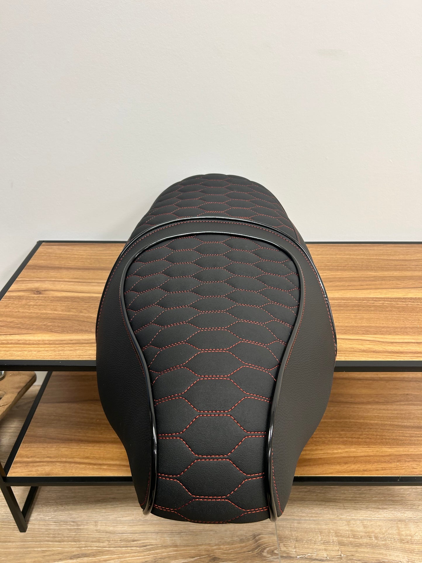 Piaggio Skipper Custom zadel anti slip rood duo seat