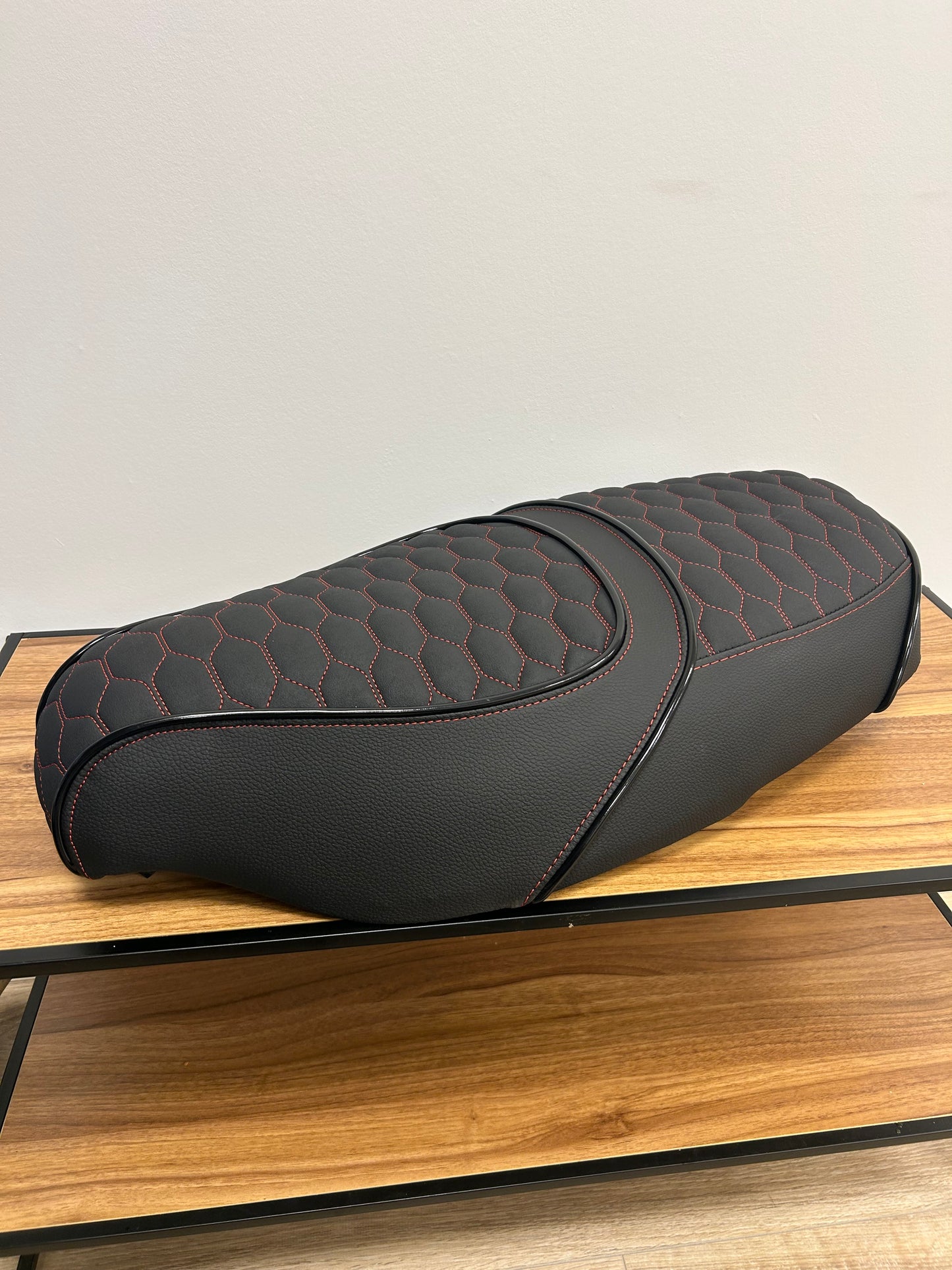 Piaggio Skipper Custom zadel anti slip rood duo seat